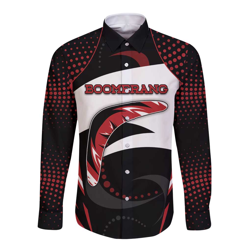 Custom Boomerang Long Sleeve Button Shirt Unique Style