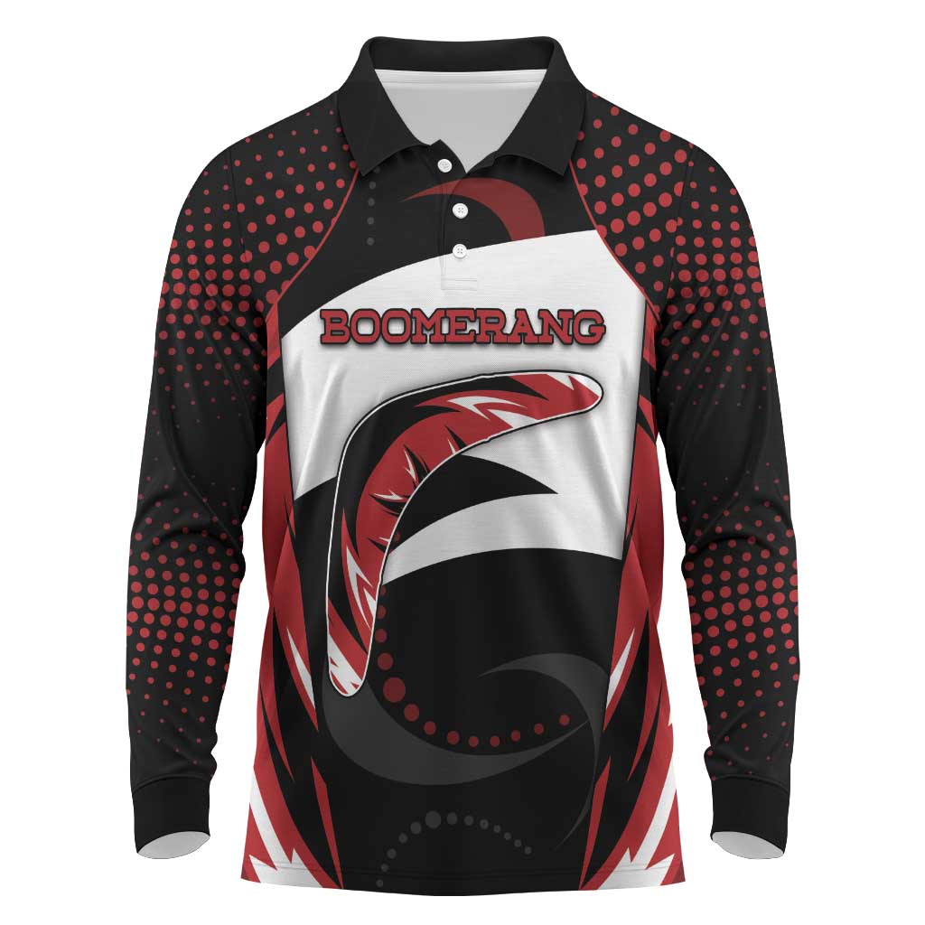 Custom Boomerang Long Sleeve Polo Shirt Unique Style