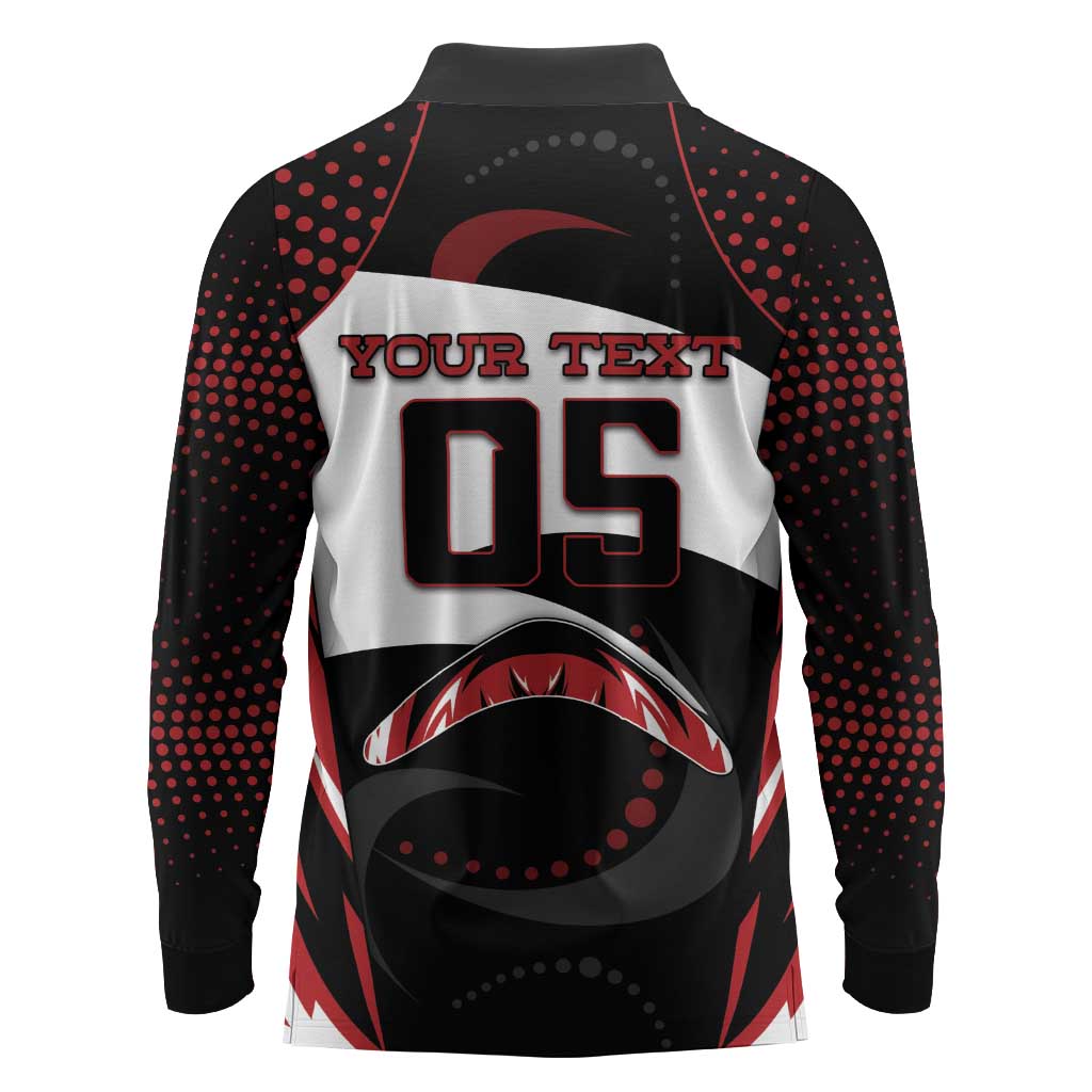 Custom Boomerang Long Sleeve Polo Shirt Unique Style