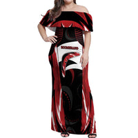 Custom Boomerang Off Shoulder Maxi Dress Unique Style