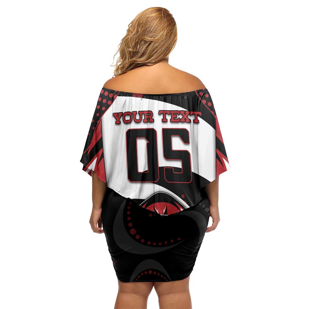 Custom Boomerang Off Shoulder Short Dress Unique Style