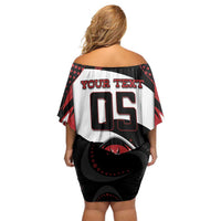 Custom Boomerang Off Shoulder Short Dress Unique Style