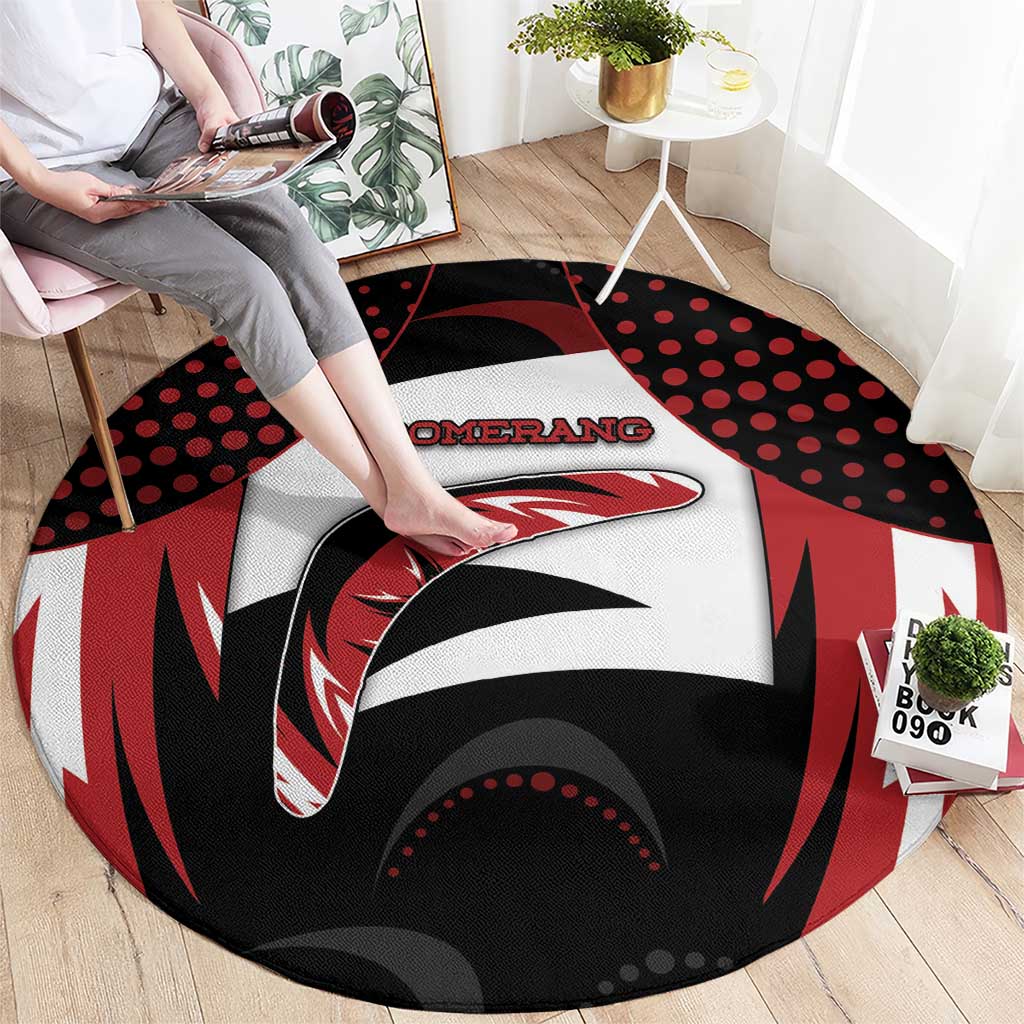 Boomerang Round Carpet Unique Style