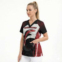 Custom Boomerang Scrub Top Unique Style