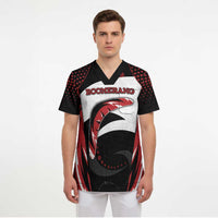 Custom Boomerang Scrub Top Unique Style