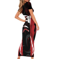 Custom Boomerang Short Sleeve Bodycon Dress Unique Style