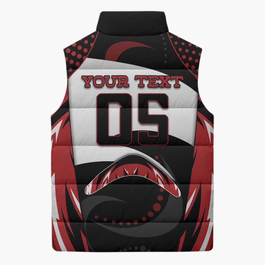 Custom Boomerang Sleeveless Puffer Jacket Unique Style