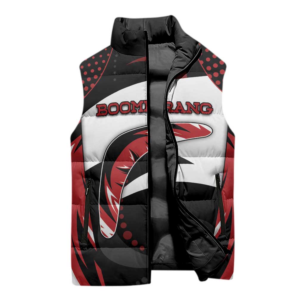 Custom Boomerang Sleeveless Puffer Jacket Unique Style