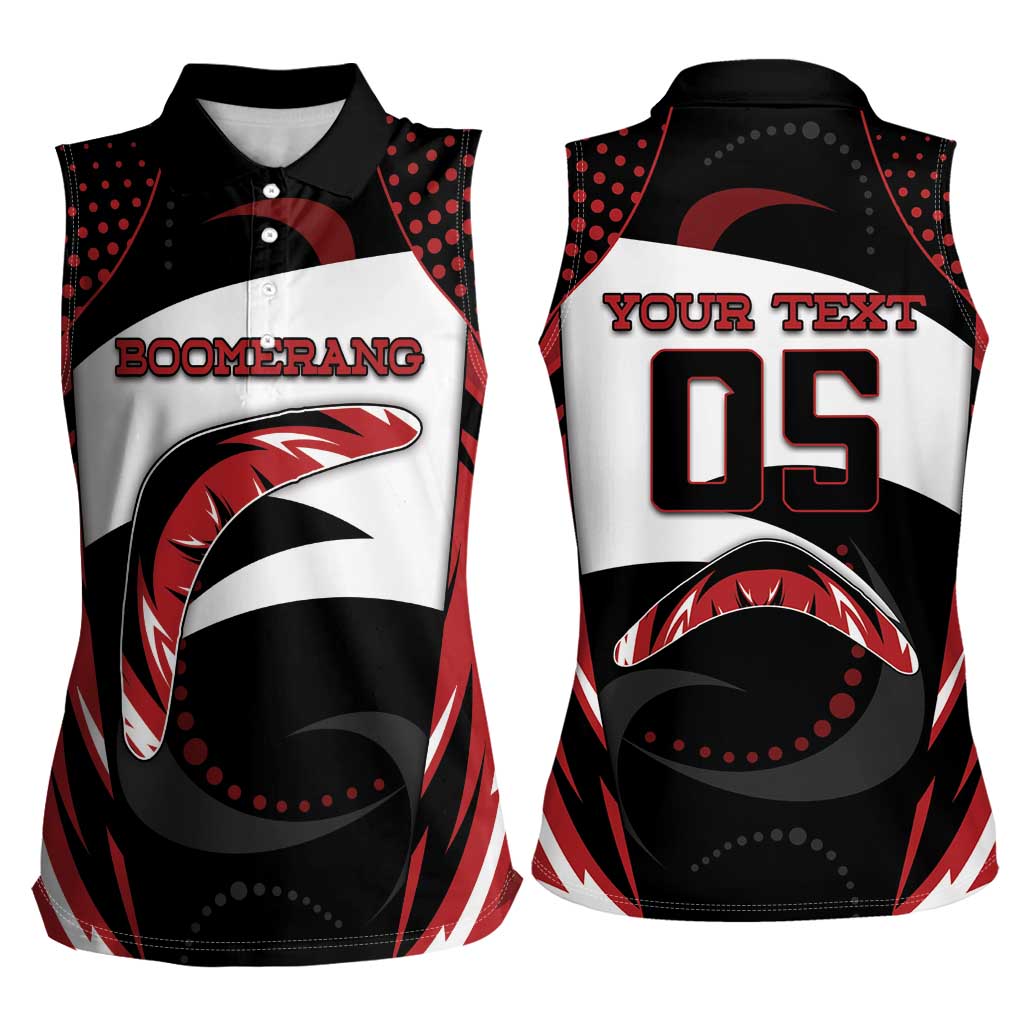 Custom Boomerang Women Sleeveless Polo Shirt Unique Style