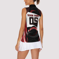 Custom Boomerang Women Sleeveless Polo Shirt Unique Style