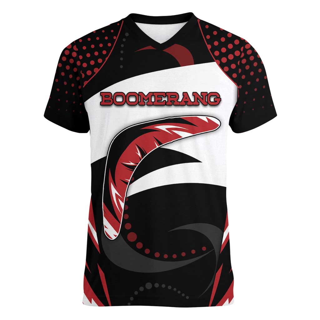 Custom Boomerang Women V-Neck T-Shirt Unique Style