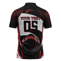 Custom Boomerang Zipper Polo Shirt Unique Style