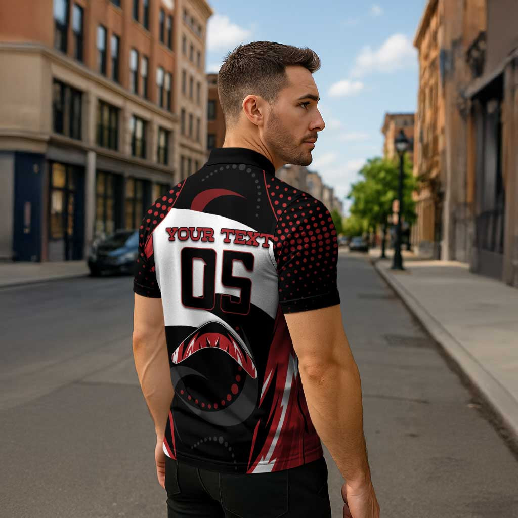 Custom Boomerang Zipper Polo Shirt Unique Style