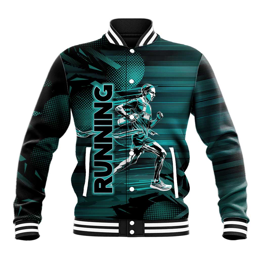 Personalized Running Baseball Jacket Infinite Sprint Energy