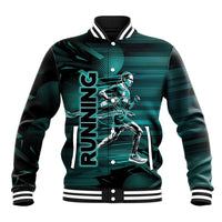 Personalized Running Baseball Jacket Infinite Sprint Energy