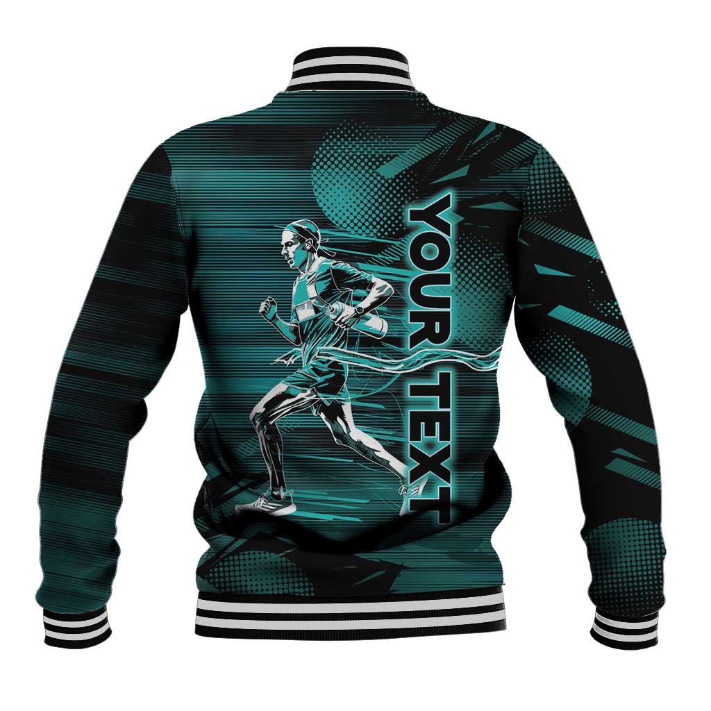 Personalized Running Baseball Jacket Infinite Sprint Energy