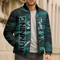Personalized Running Bomber Puffer Jacket Infinite Sprint Energy