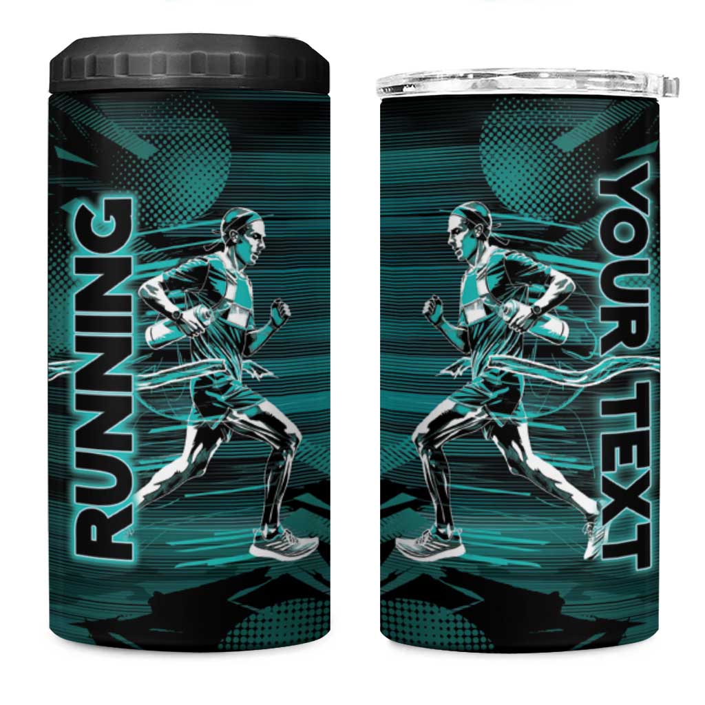 Personalized Running 4 in 1 Can Cooler Tumbler Infinite Sprint Energy