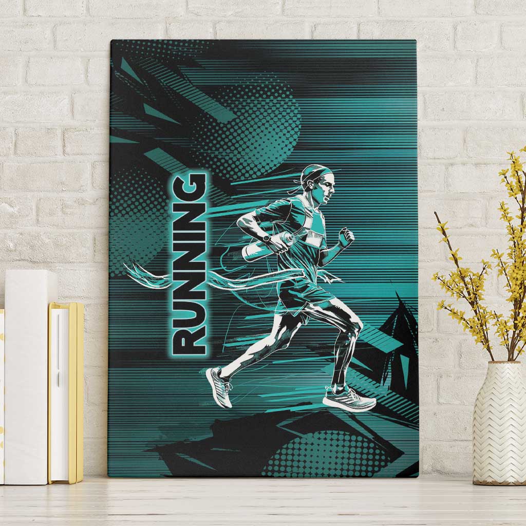 Running Canvas Wall Art Infinite Sprint Energy