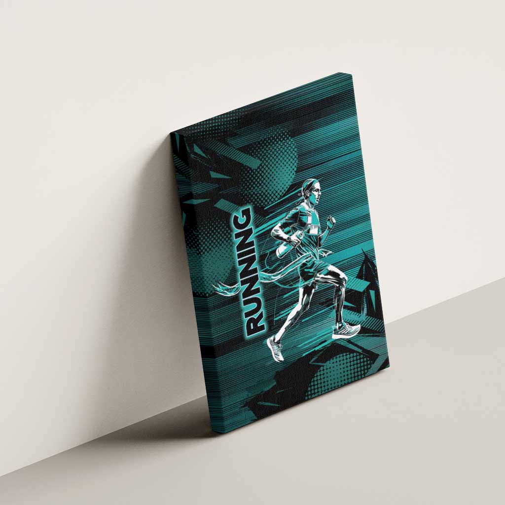Running Canvas Wall Art Infinite Sprint Energy