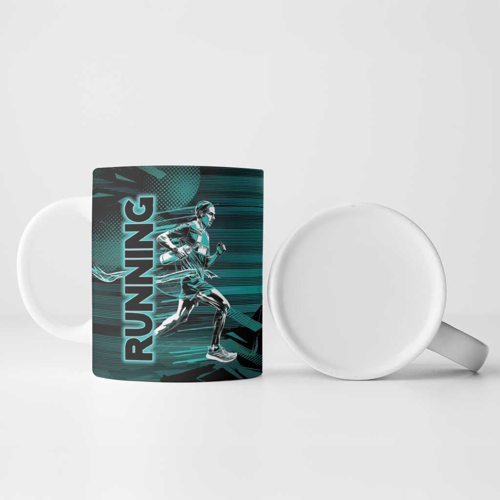 Personalized Running Ceramic Mug Infinite Sprint Energy