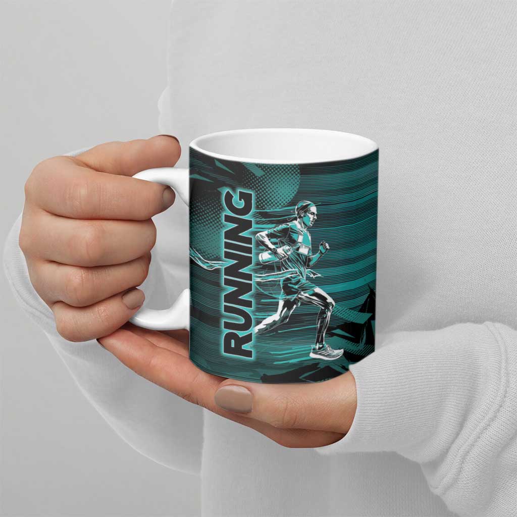 Personalized Running Ceramic Mug Infinite Sprint Energy