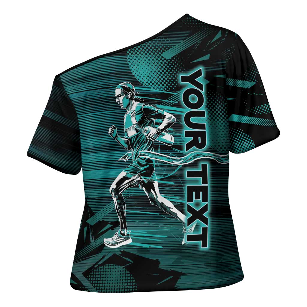 Personalized Running Cross Shoulder Shirt Infinite Sprint Energy
