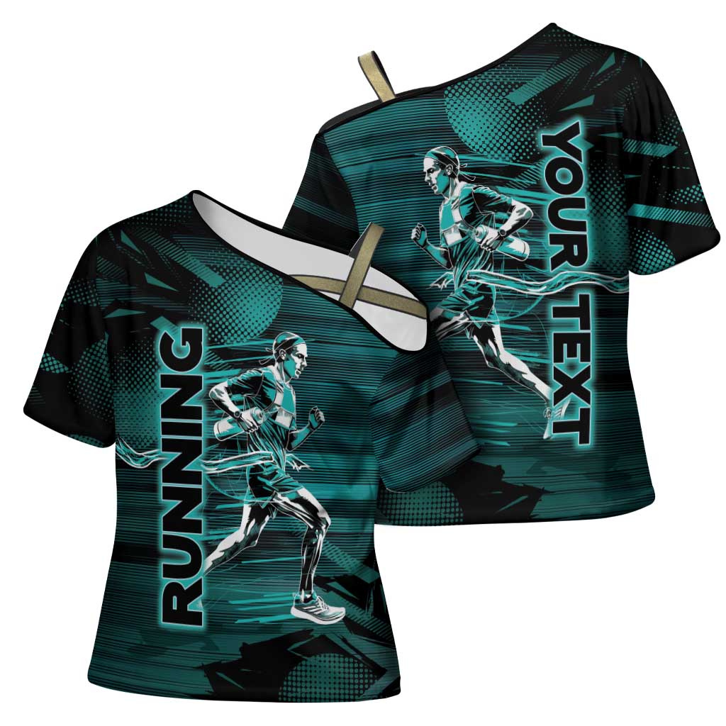 Personalized Running Cross Shoulder Shirt Infinite Sprint Energy