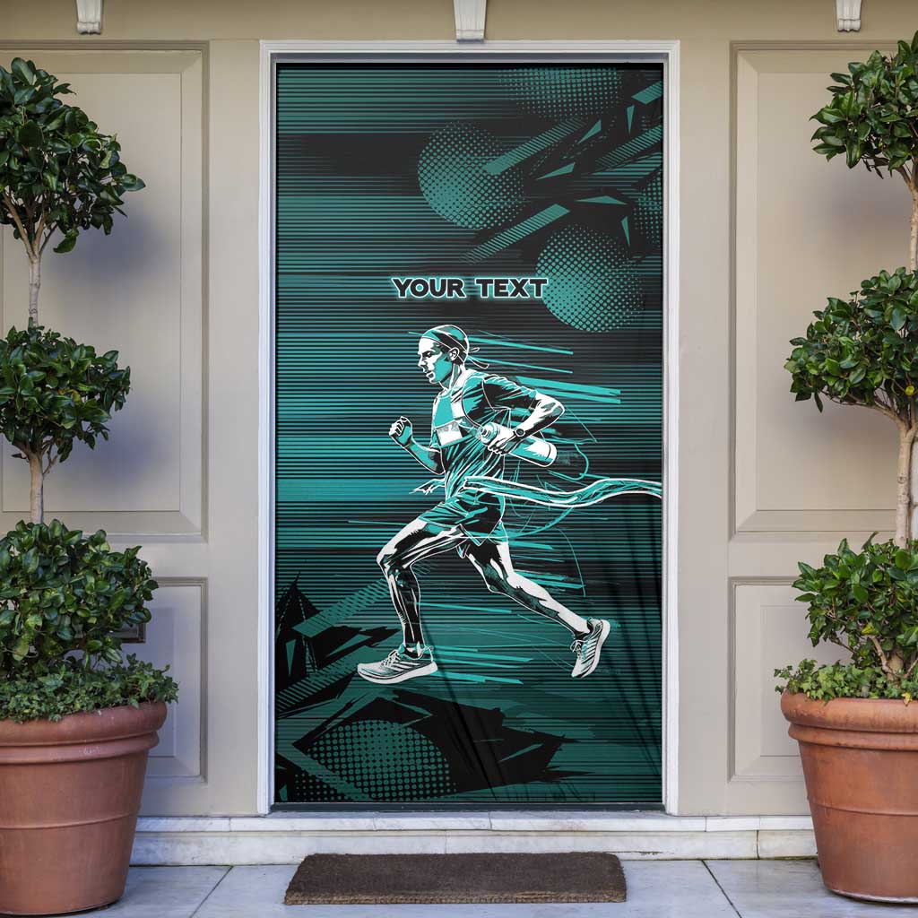 Personalized Running Door Cover Infinite Sprint Energy