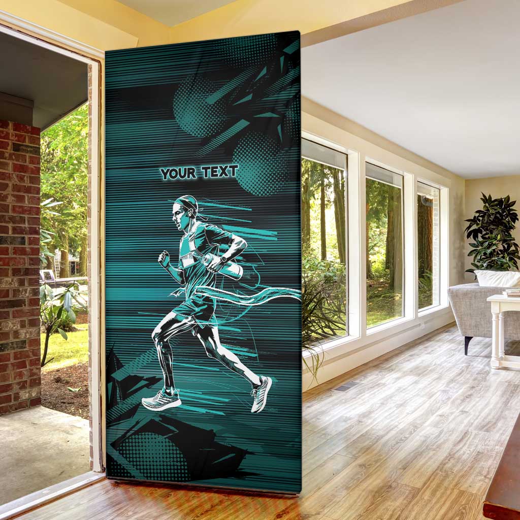 Personalized Running Door Cover Infinite Sprint Energy