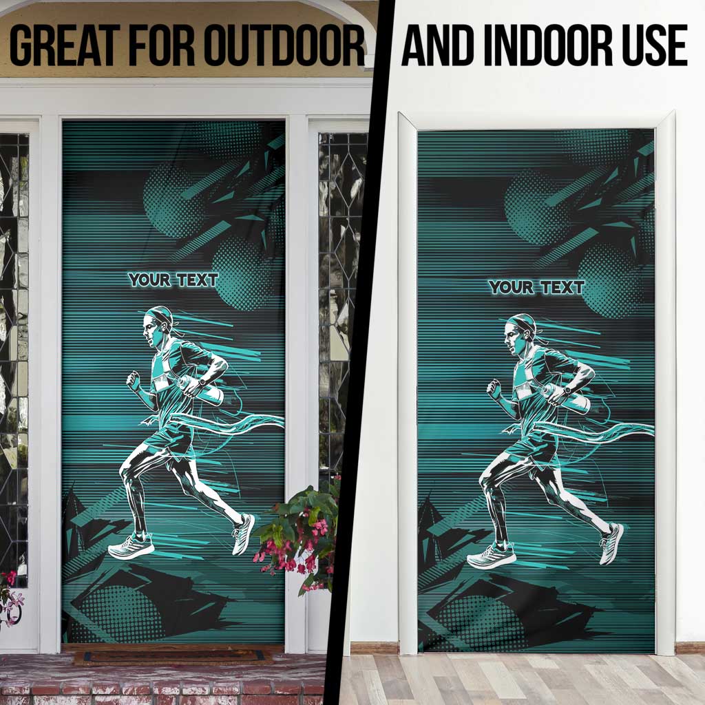 Personalized Running Door Cover Infinite Sprint Energy