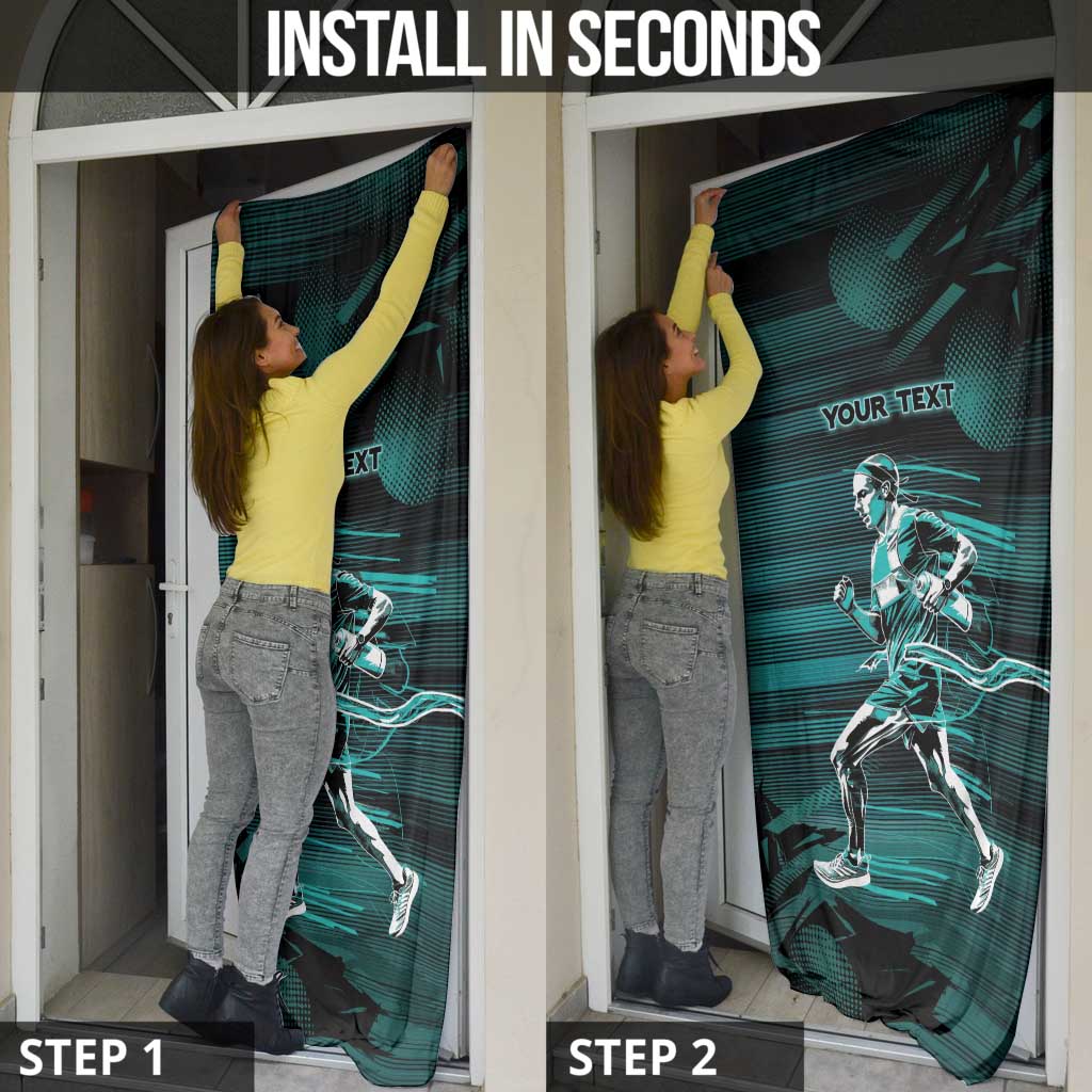 Personalized Running Door Cover Infinite Sprint Energy
