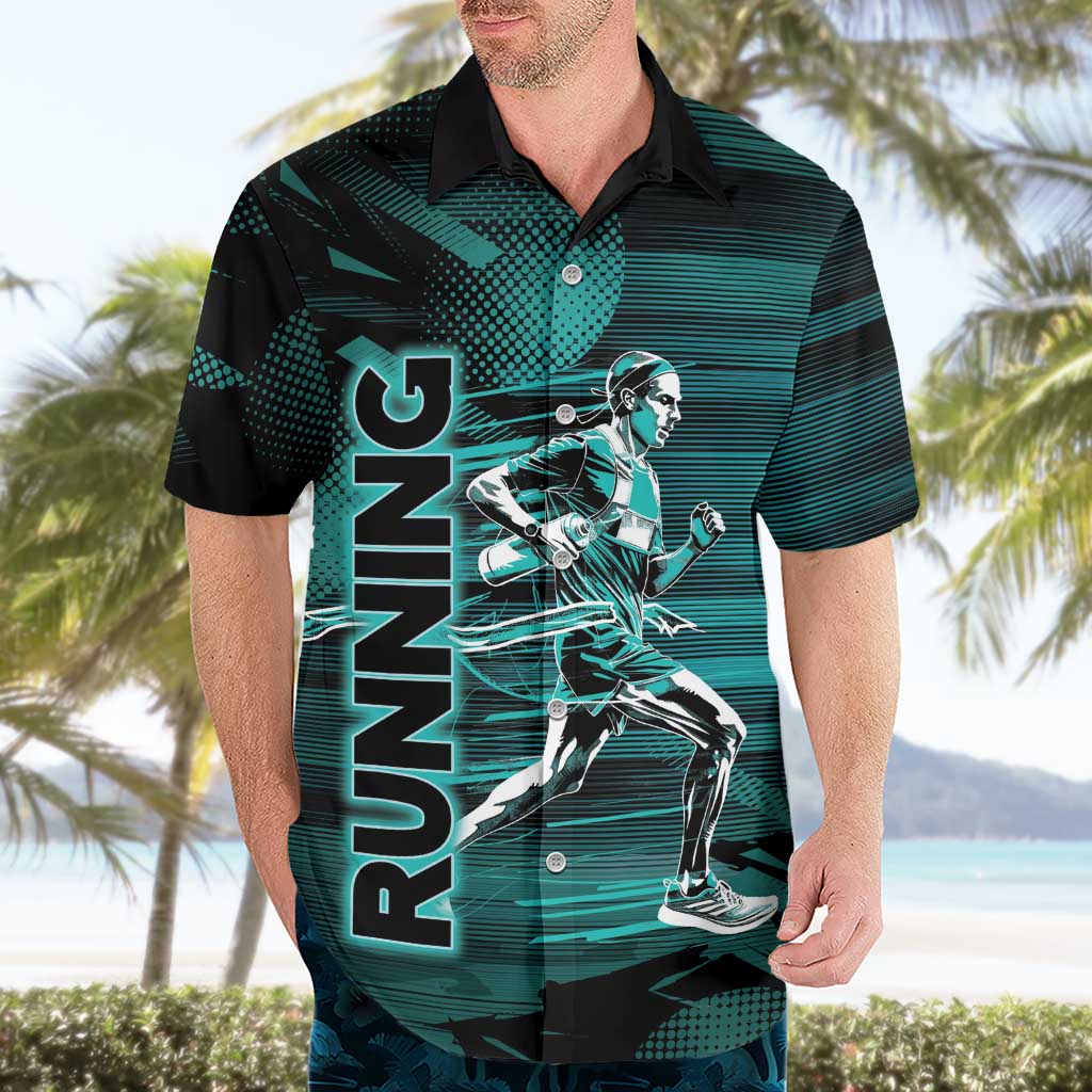 Personalized Running Hawaiian Shirt Infinite Sprint Energy