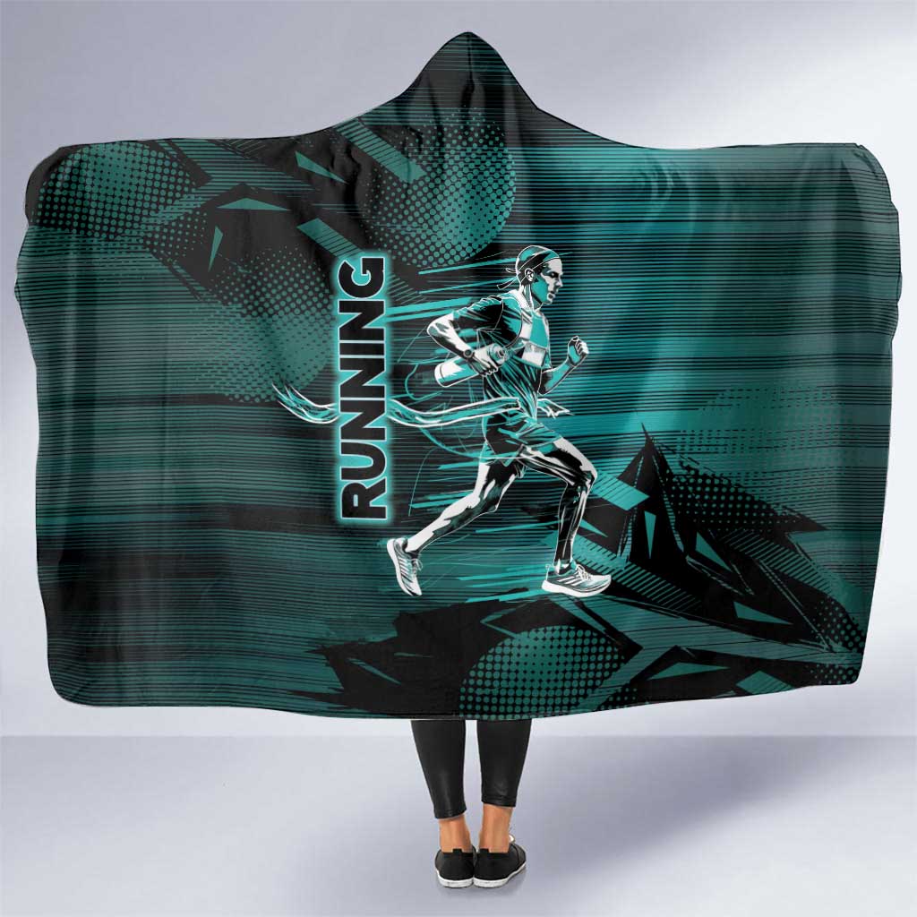 Running Hooded Blanket Infinite Sprint Energy