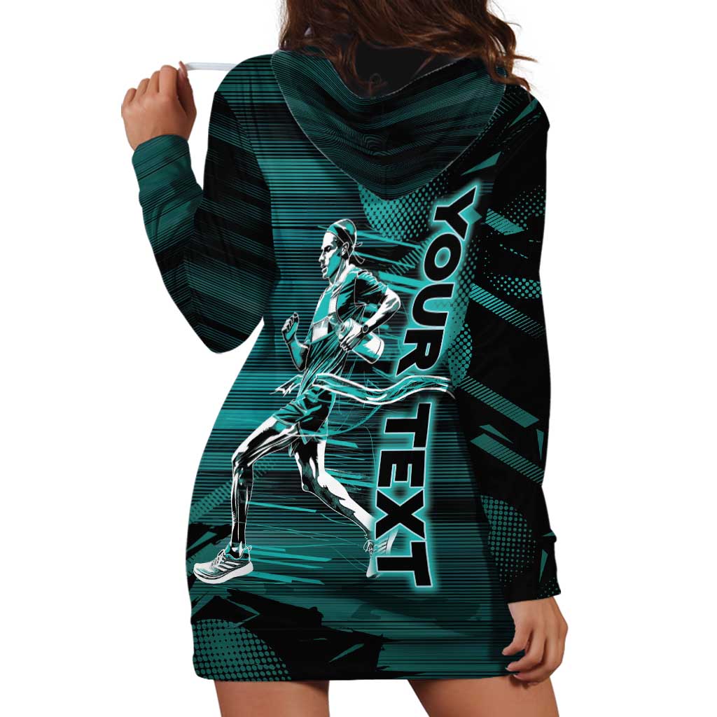 Personalized Running Hoodie Dress Infinite Sprint Energy