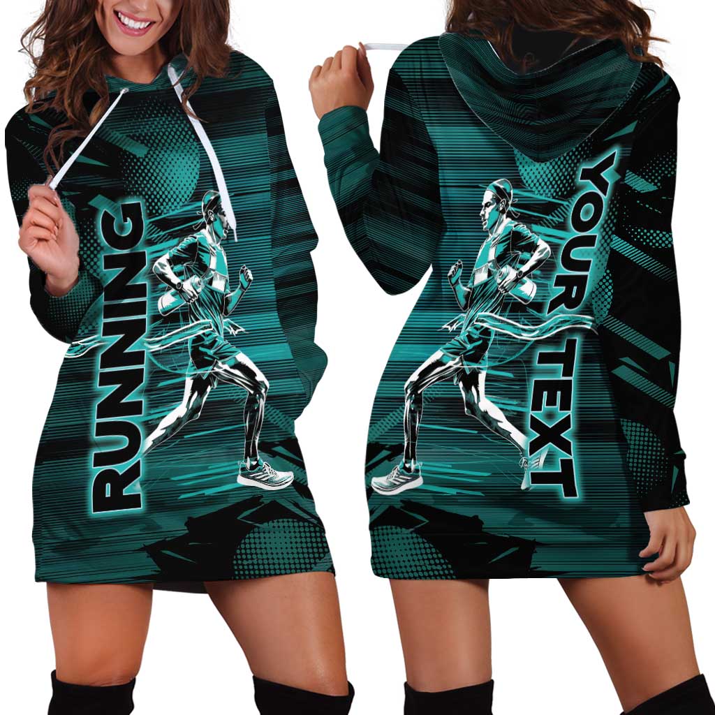 Personalized Running Hoodie Dress Infinite Sprint Energy