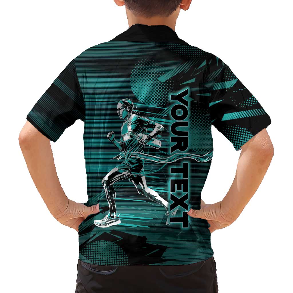 Personalized Running Kid Hawaiian Shirt Infinite Sprint Energy