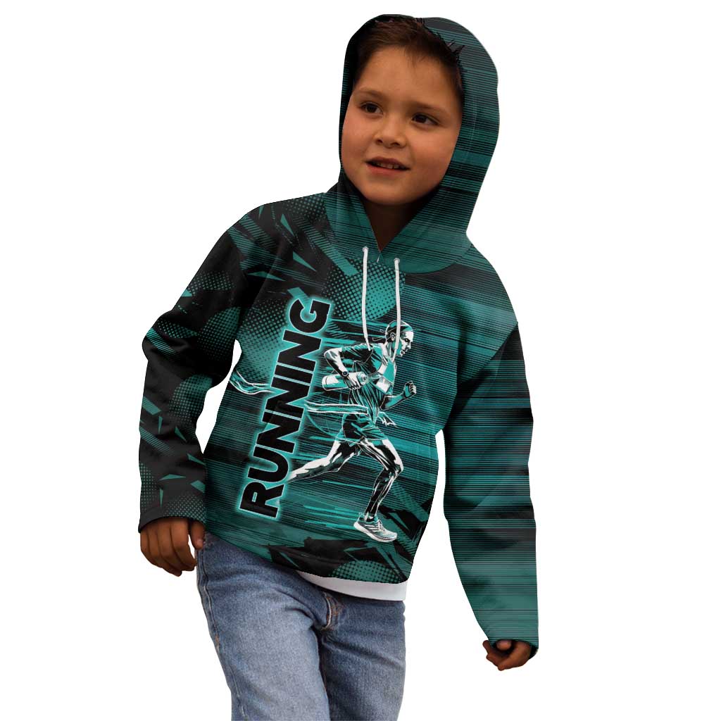 Personalized Running Kid Hoodie Infinite Sprint Energy