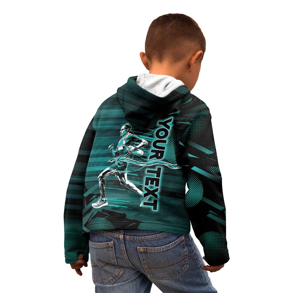 Personalized Running Kid Hoodie Infinite Sprint Energy