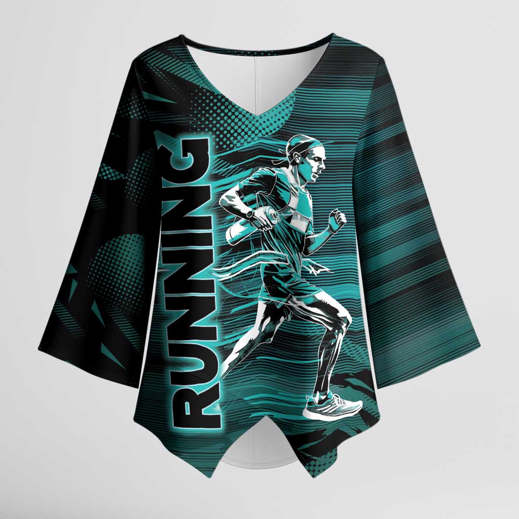 Personalized Running Kimono Sleeve Blouse Infinite Sprint Energy