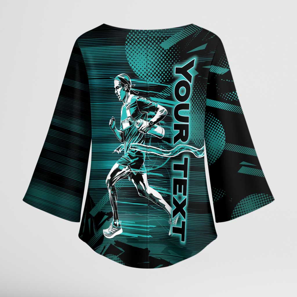 Personalized Running Kimono Sleeve Blouse Infinite Sprint Energy