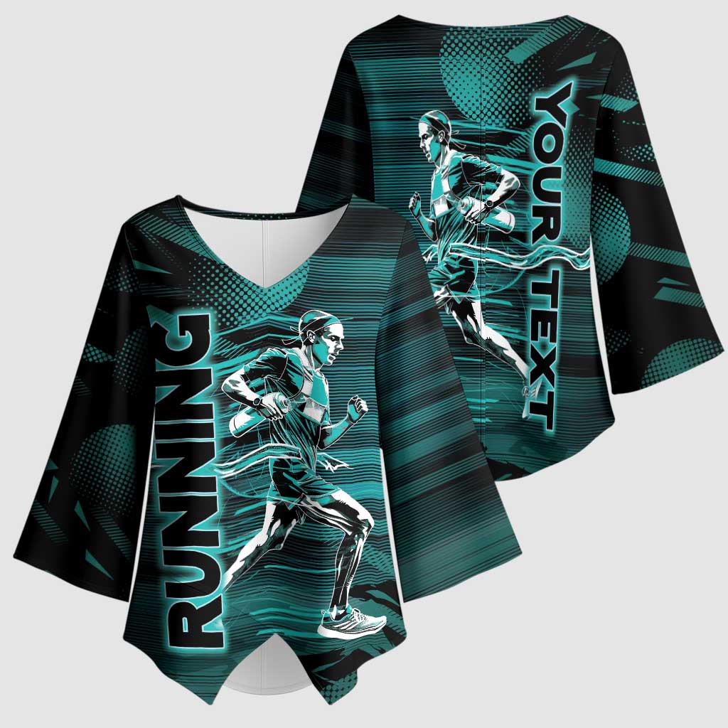 Personalized Running Kimono Sleeve Blouse Infinite Sprint Energy