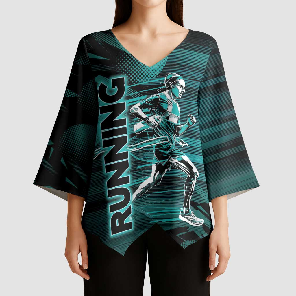 Personalized Running Kimono Sleeve Blouse Infinite Sprint Energy
