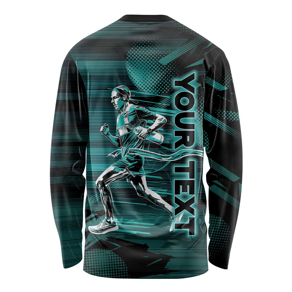 Personalized Running Long Sleeve Shirt Infinite Sprint Energy