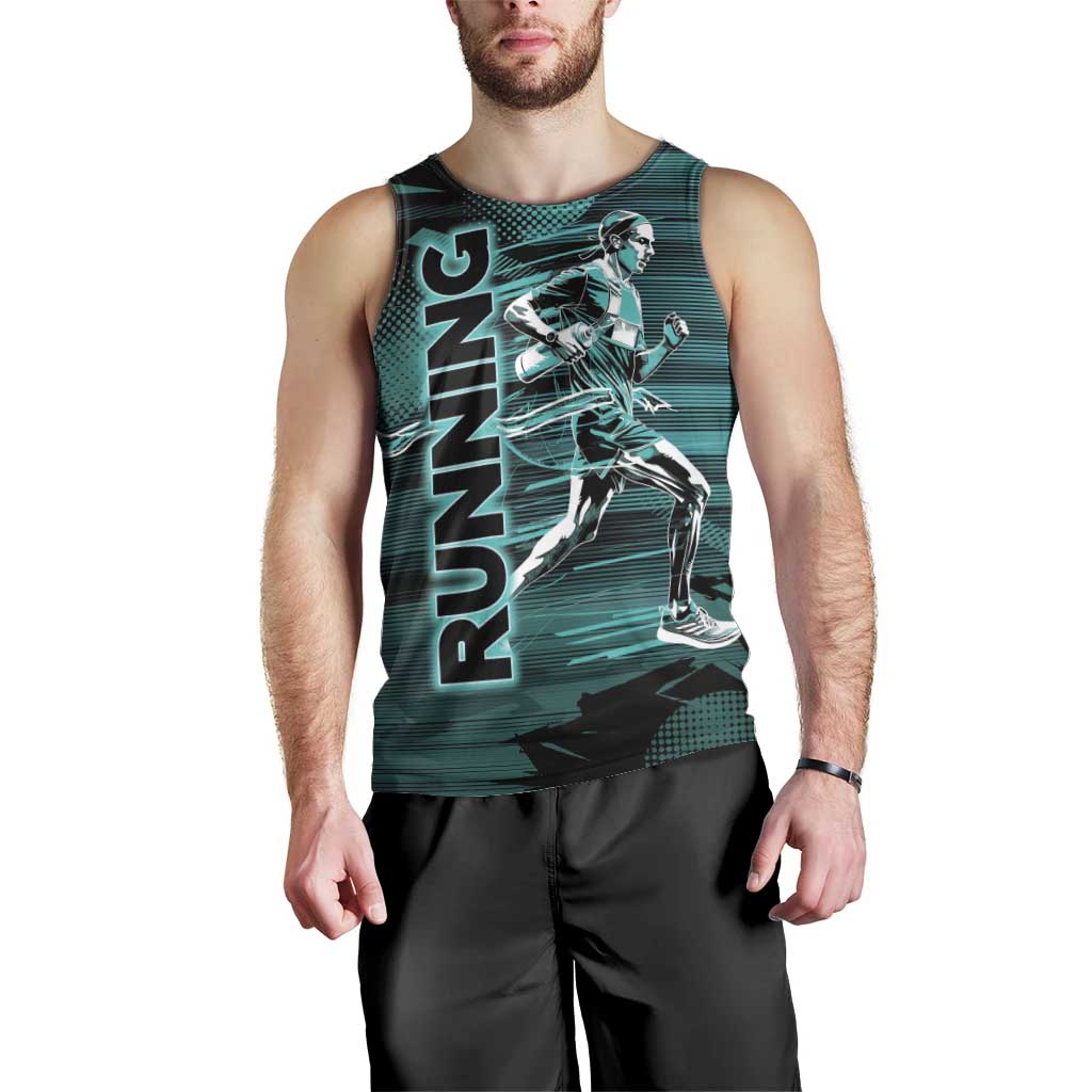 Personalized Running Men Tank Top Infinite Sprint Energy