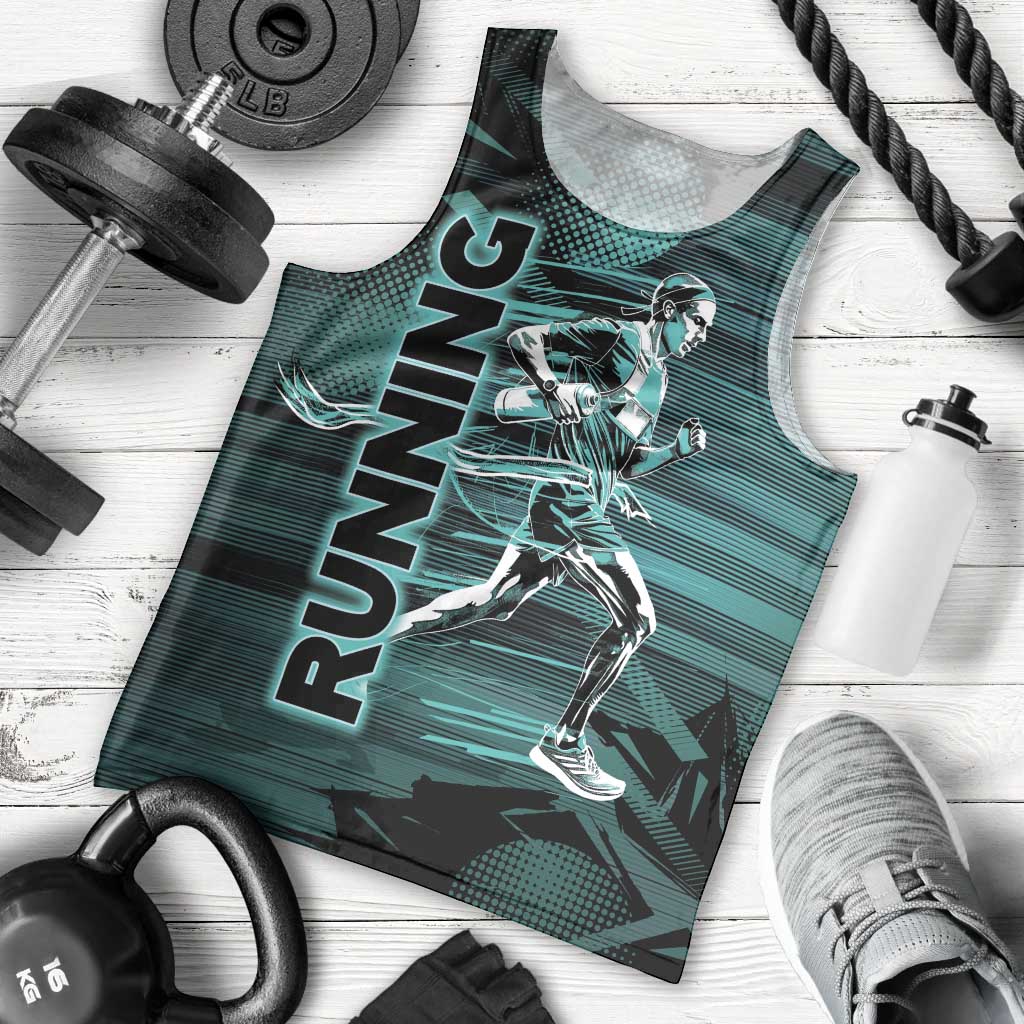 Personalized Running Men Tank Top Infinite Sprint Energy