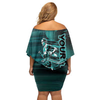 Personalized Running Off Shoulder Short Dress Infinite Sprint Energy