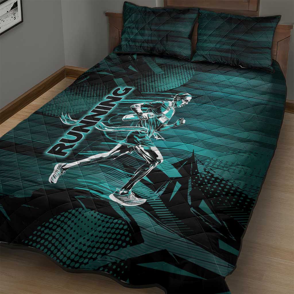 Running Quilt Bed Set Infinite Sprint Energy