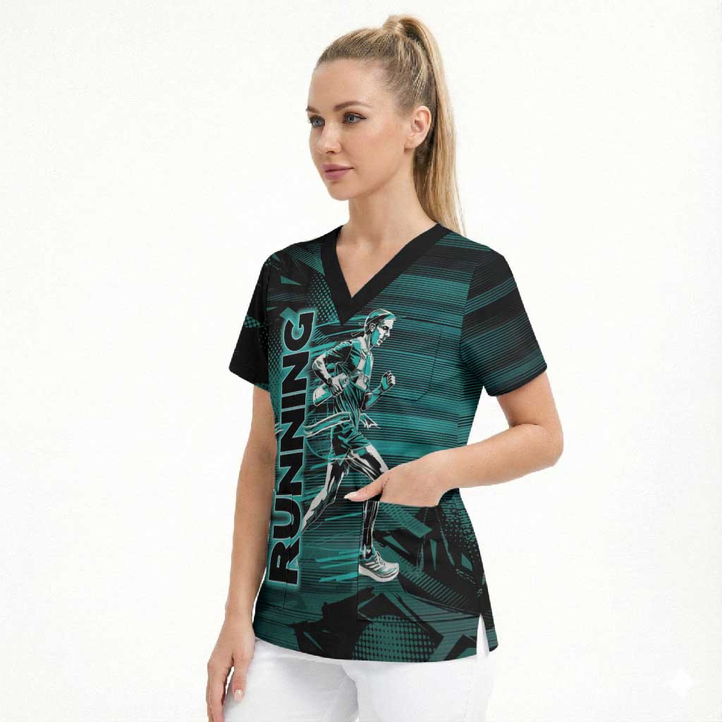 Personalized Running Scrub Top Infinite Sprint Energy