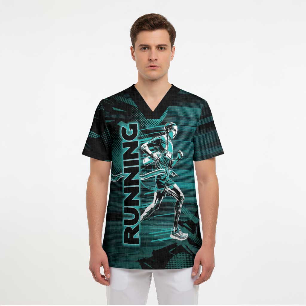 Personalized Running Scrub Top Infinite Sprint Energy